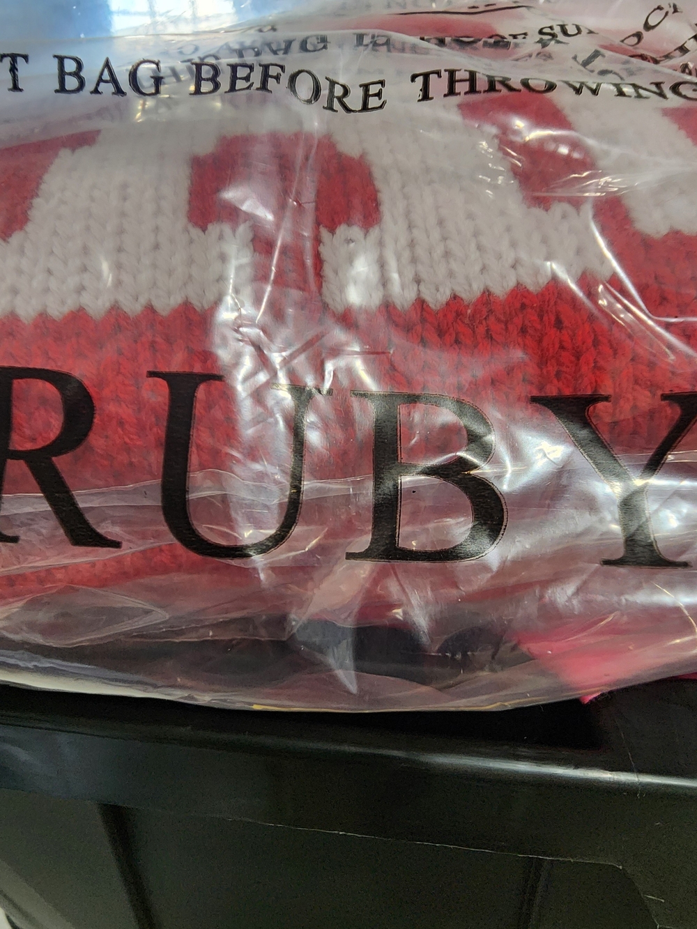 NEW Zenana Outfitters Red V-Neck 'BEACH' Sweater. - Picture 10 of 15